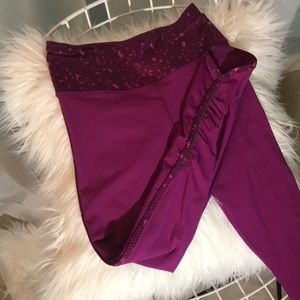 Lululemon Cropped Purple Leggings